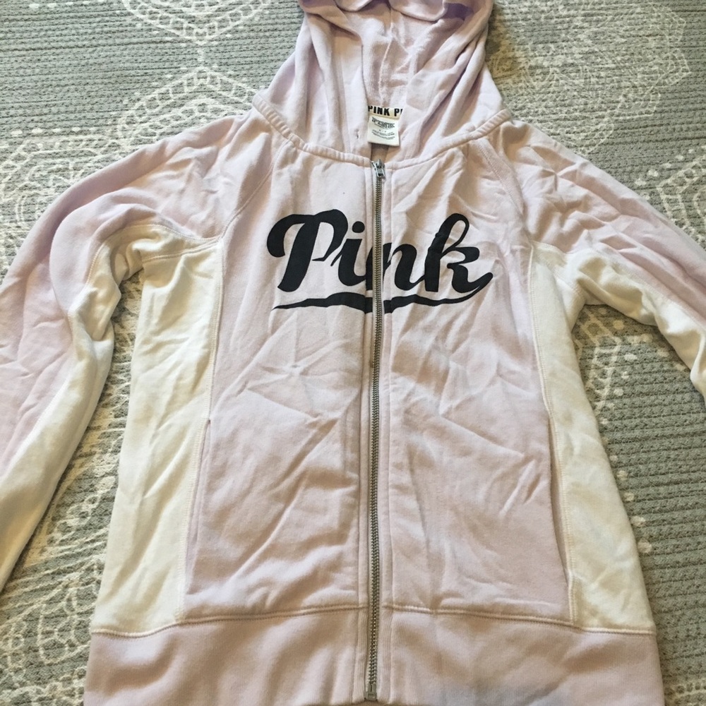 PINK lavender Zip Up Hoodie